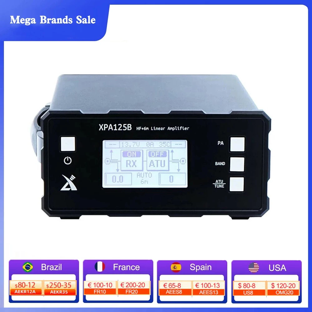 

Xiegu XPA125B 100W HF Power Amplifier And Auto tuner ATU For X6100 X5105 X108G G1M G90 Short-wave Transceiver