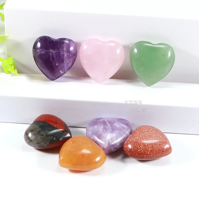 

1pc Natural Purple Quartz Dream Amethyst Heart Shape Crystal Carving Healing Stones Energy Gemstone Home Decoration Room Decor