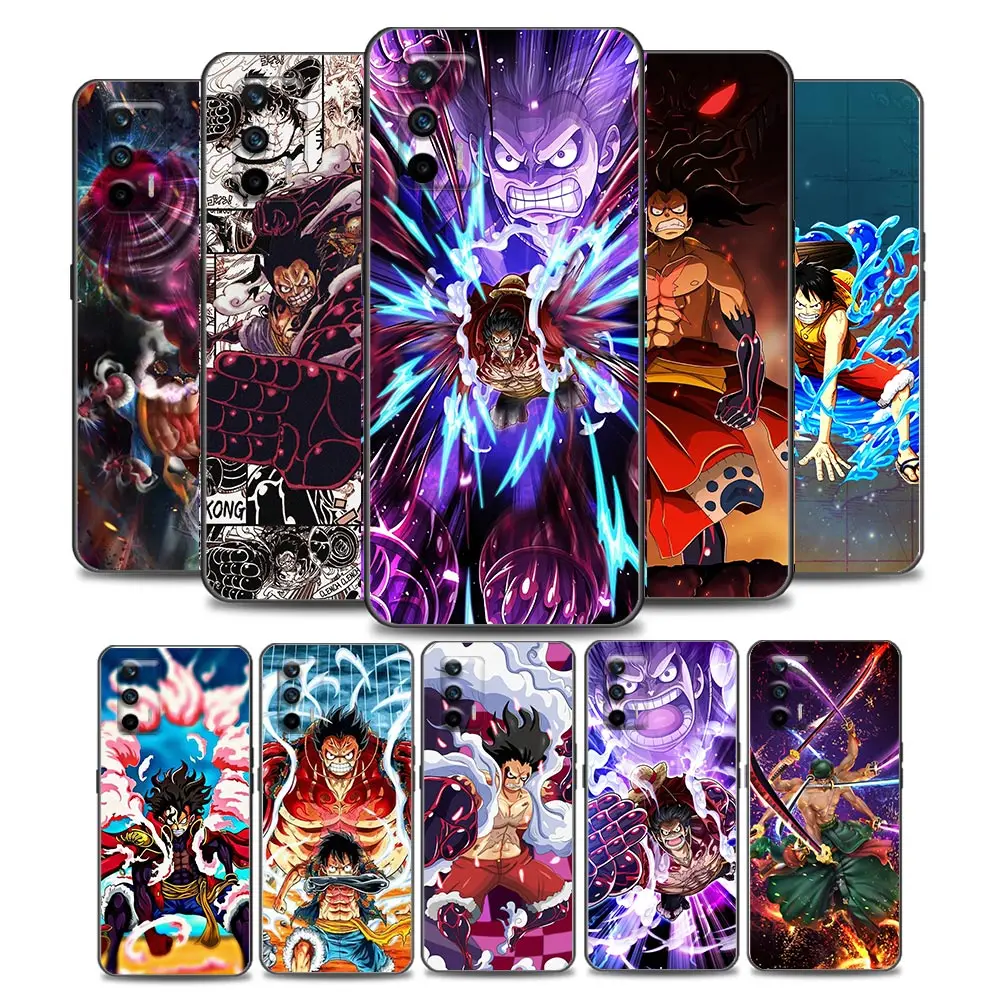 

Anime One Piece D Luffy Phone Case for Realme Q2 Pro C20 C21 V15 5G 8 5G C25 GT Neo V13 5G X7 Pro Ultra C21Y Soft Silicone