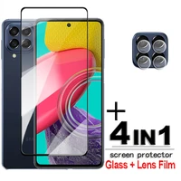 for samsung galaxy m53 5g glass 2 5d full cover screen protector samsung m53 m33 tempered glass samsung m53 lens film 6 7 inch