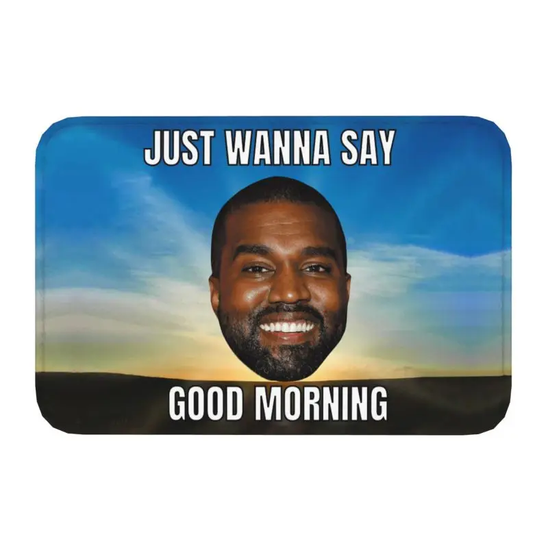 Коврик для передней двери Kanye West Meme на заказ противоскользящий впитывающий