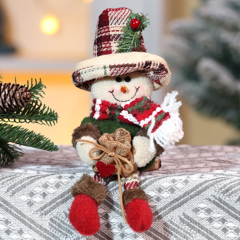 4 шт. новая большая кукла Санта-Клауса снеговика детский рождественский подарок