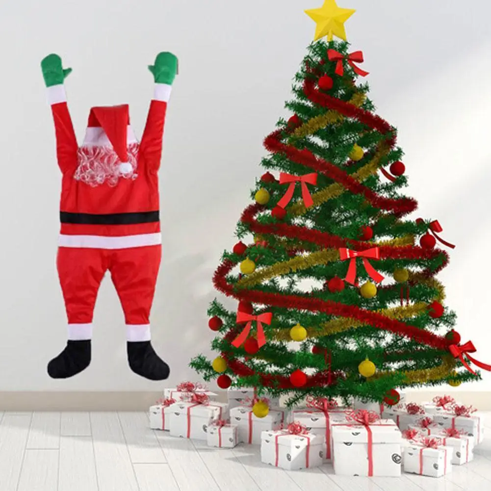 

Santa Claus Climbing Ladder Electric Santa Claus Christmas Ornament Decoration Door Indoor Wall Outdoor Hanging Tree F1c2