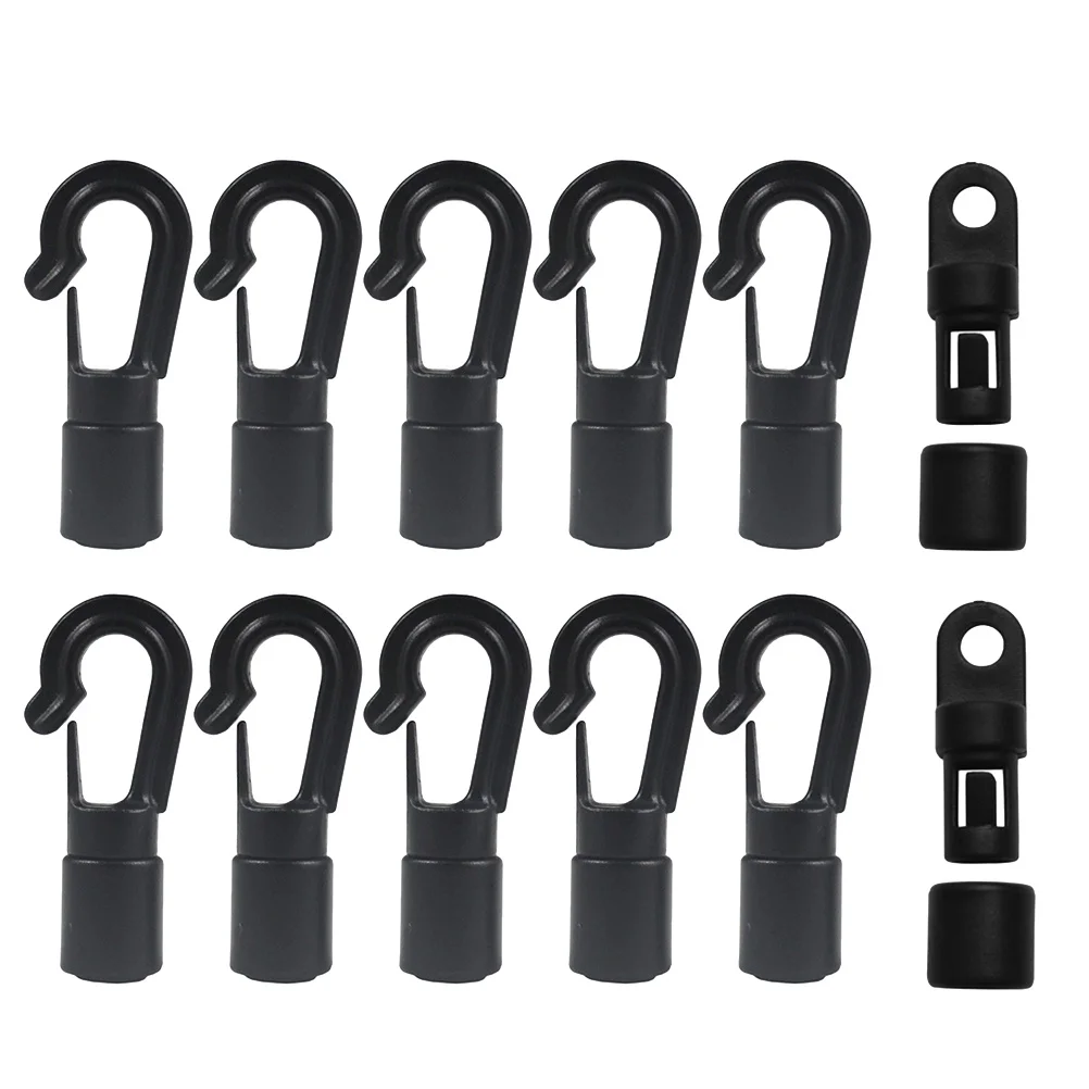 

Cord Bungee Cords Elastichooks Rope Terminal Kayak Inch End Boat4 Small Kit Hook
