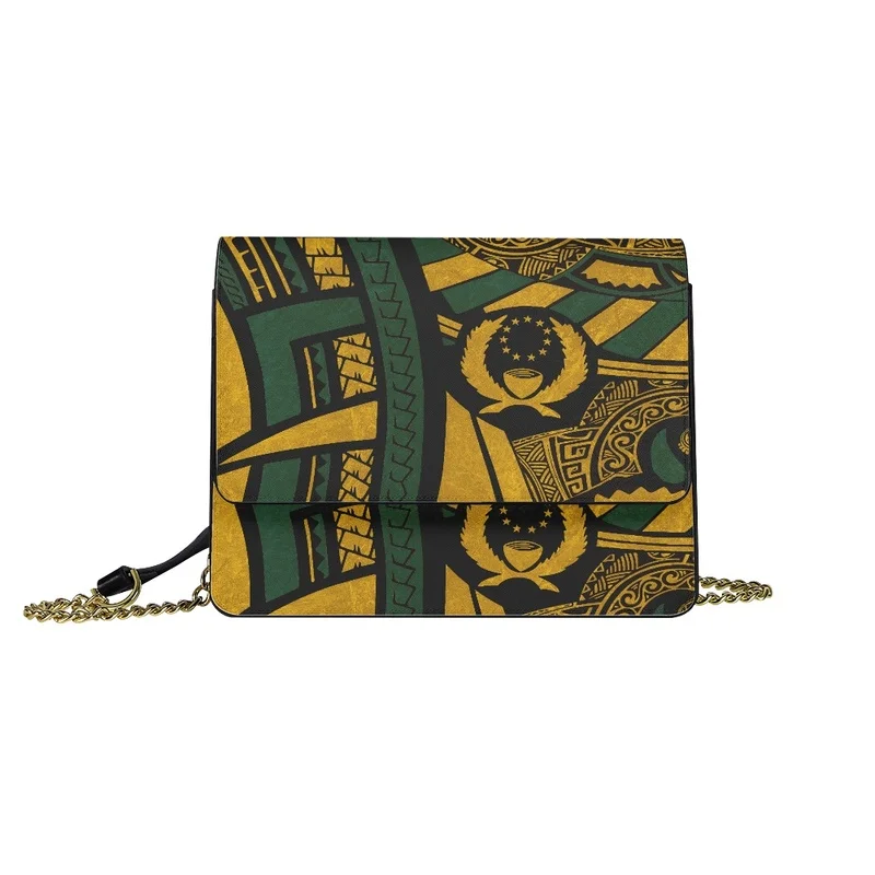 

Subsamoan Tattooed Women's Shoulder Bag And Casual Vintage Leather Women's Stylish Cross-Body Bag With Custom Patterns