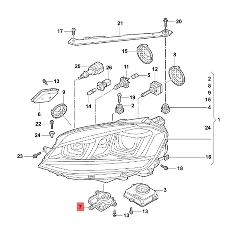 Головные фонари 4H0941329 модуль питания автозапчасти для A3 S3 A6 S6 A8S8 Jetta Tiguan Touareg