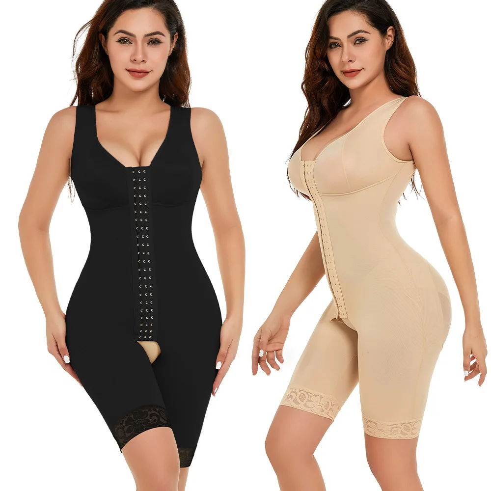 

Plus Size Women's One-Piece Breasted Body Shaping Corset Belly Lift Hips Open Crotch Corset