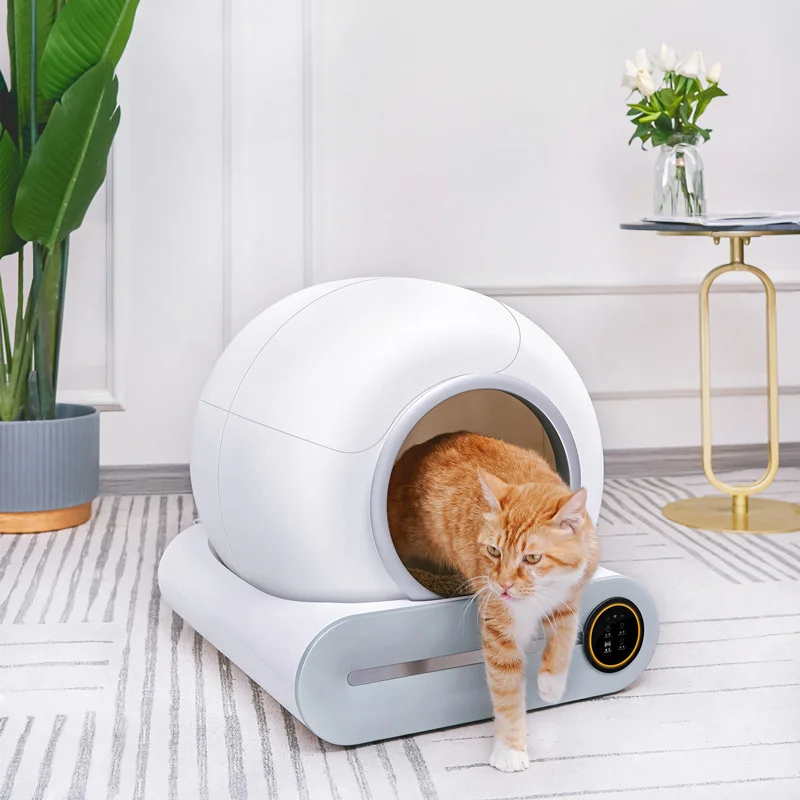 

Auto Electric Cat Toilet Tuya APP Self-cleaning Smart Pet Automated Robot Cat Litter Box For Cats