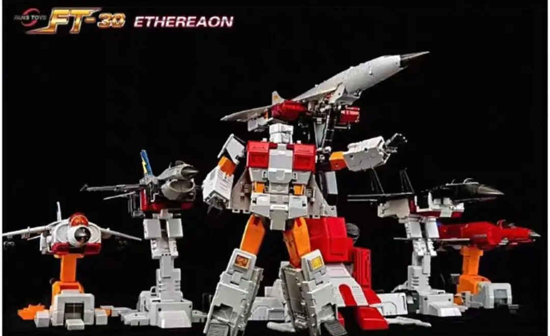 Фото В наличии: Трансформирующиеся игрушки FansToys Fearless Combination FT30A FT30B FT30C FT30D FT30E – Подвижная коллекционная фигурка-модель, подарок №4