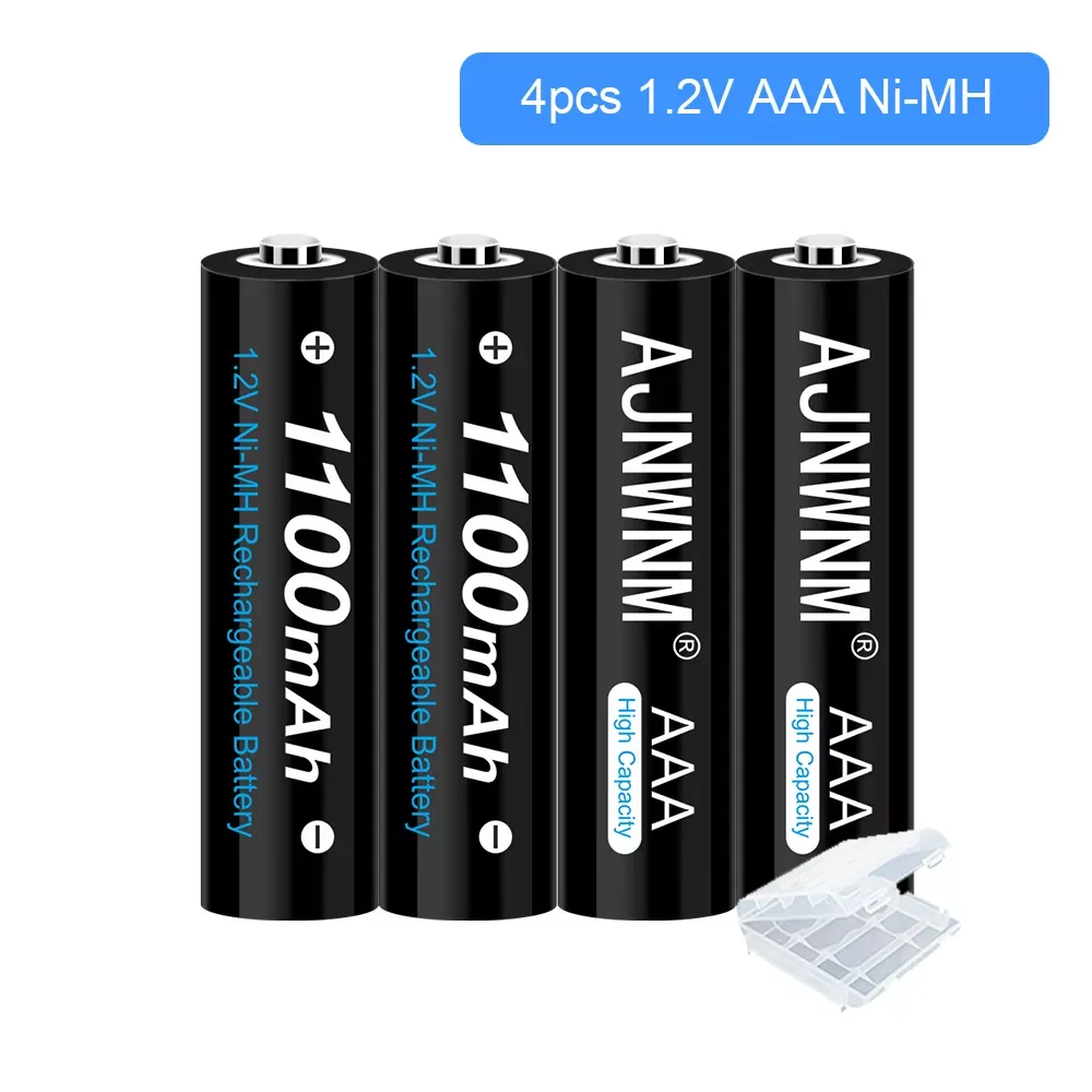 

NEW2023 AJNWNM 1.2V Ni-Mh AAA Rechargeable Battery 1100Mah Rechargeable Batteries AAA