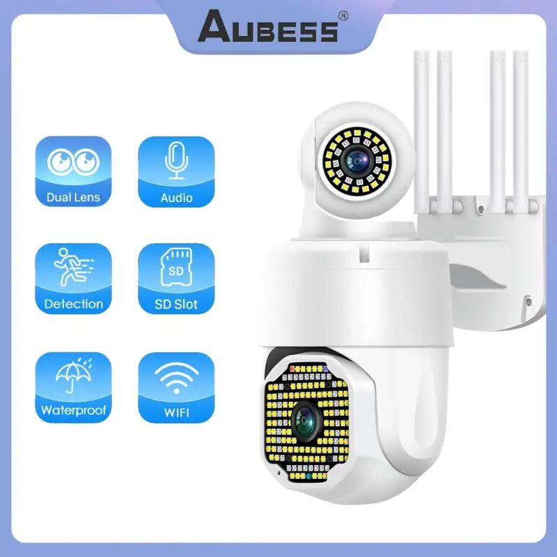 

3MP HD WiFi Dual Lens Cameras Outdoor Waterproof Wireless Security Surveillance Camera Infrared Night Vision Motion Detection