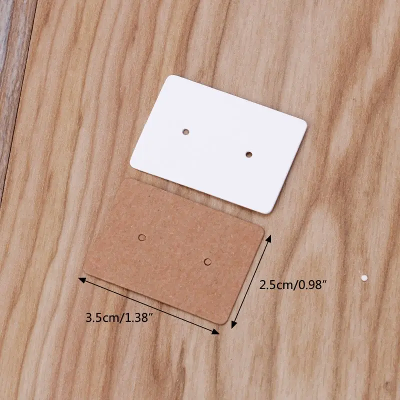 Прямоугольные бирки из крафт-бумаги подарочные серьги оберточные поделки своими