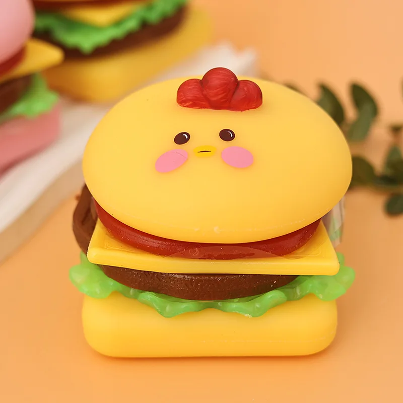 DIY моделирование Burger сжимаемая игрушка для снятия стресса Tpr комбинированная