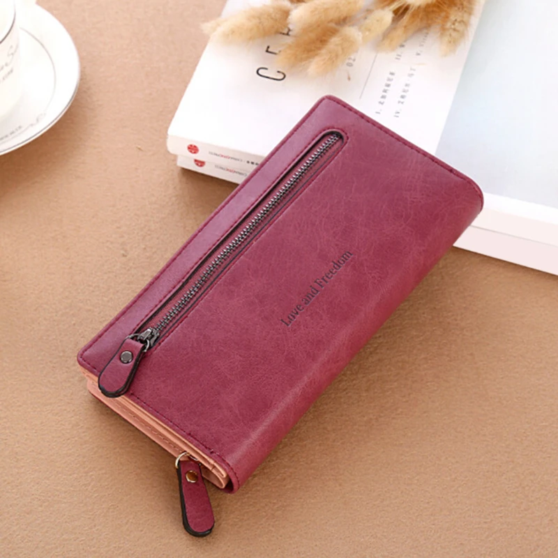 

Luxury Women Wallets Card Holder Fashion Lady Purses Handbags Money Coin Purse Woman Clutch Long Zipper Wallet Purse Bags Pocket