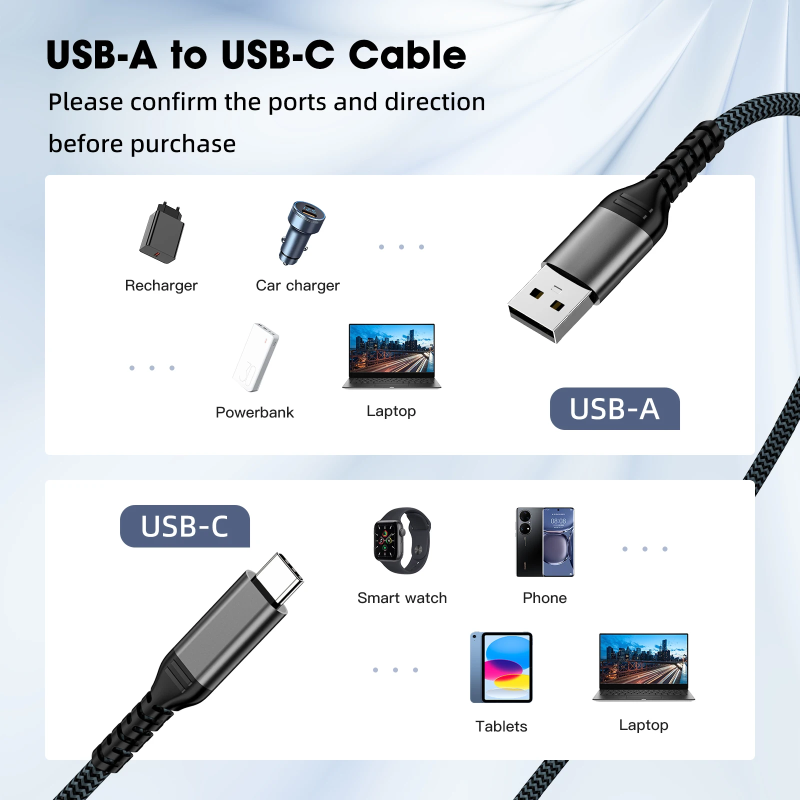 Фото Кабель USB 3.2 Gen2 Type-C, 10 Гбит/с, высокоскоростной, для передачи данных, для внешних жестких дисков, ноутбуков, Android Auto, автомобилей №4