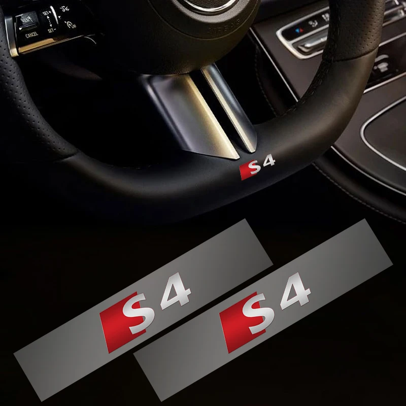 10 шт. металлические автомобильные наклейки с логотипом на руль для Audi S4 S3 Q5 Q3 TT A5 A4