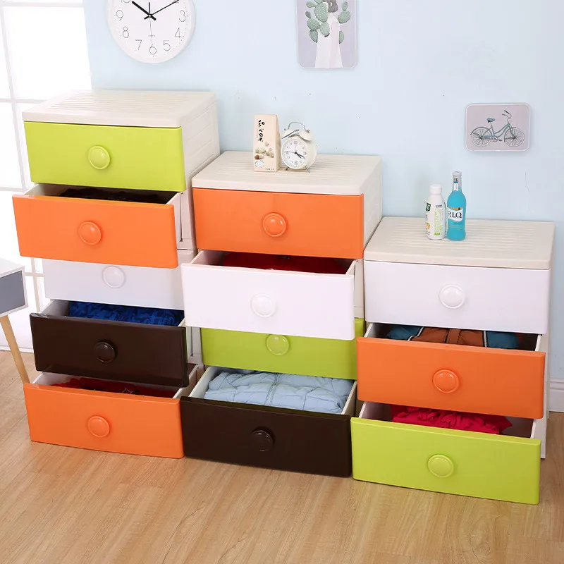 

Plastic Drawer Cabinet Thickened Drawer Storage Cabinet Child Baby Wardrobe Simple Shoe Cabinet Five-layer Drawer