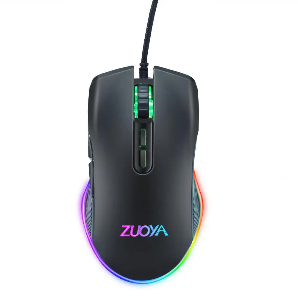 

Мышь ZUOYA AT560 Проводная оптическая игровая со светодиодной подсветкой, 3600DPI