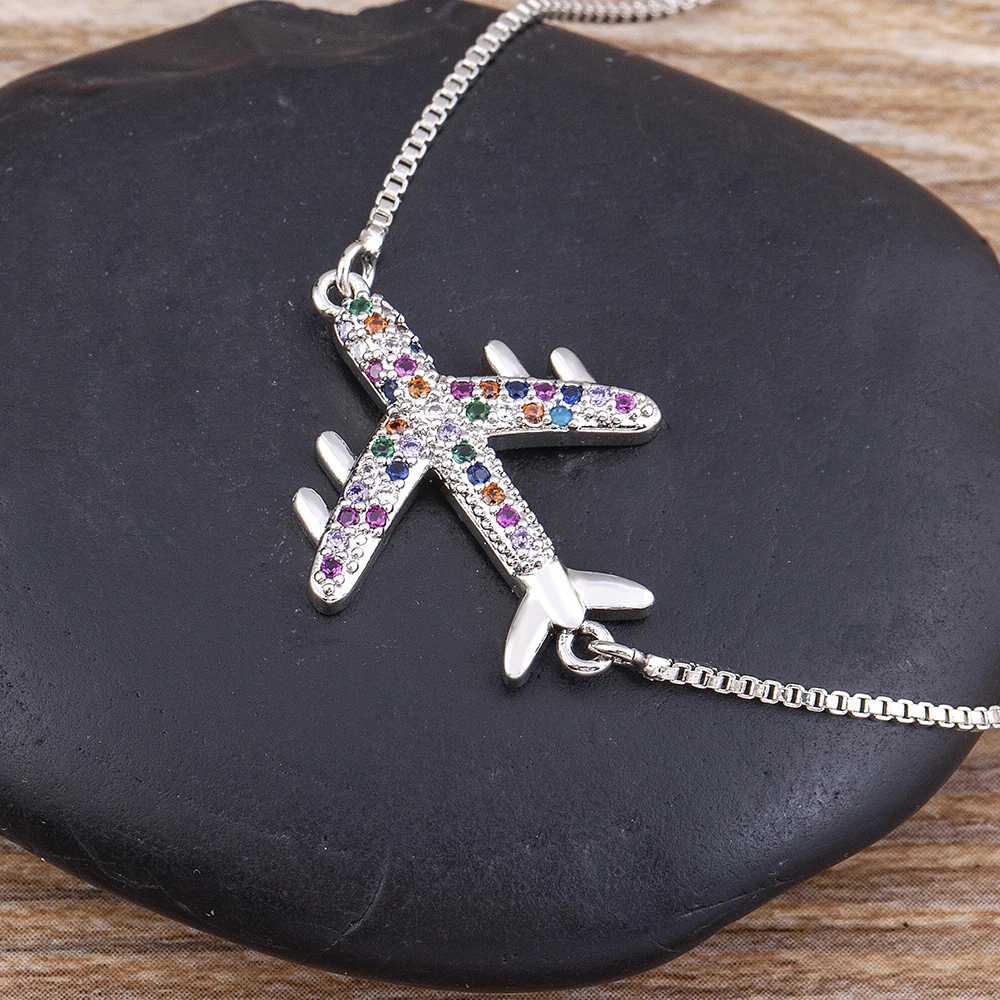 Женский браслет-цепочка из меди и фианита |