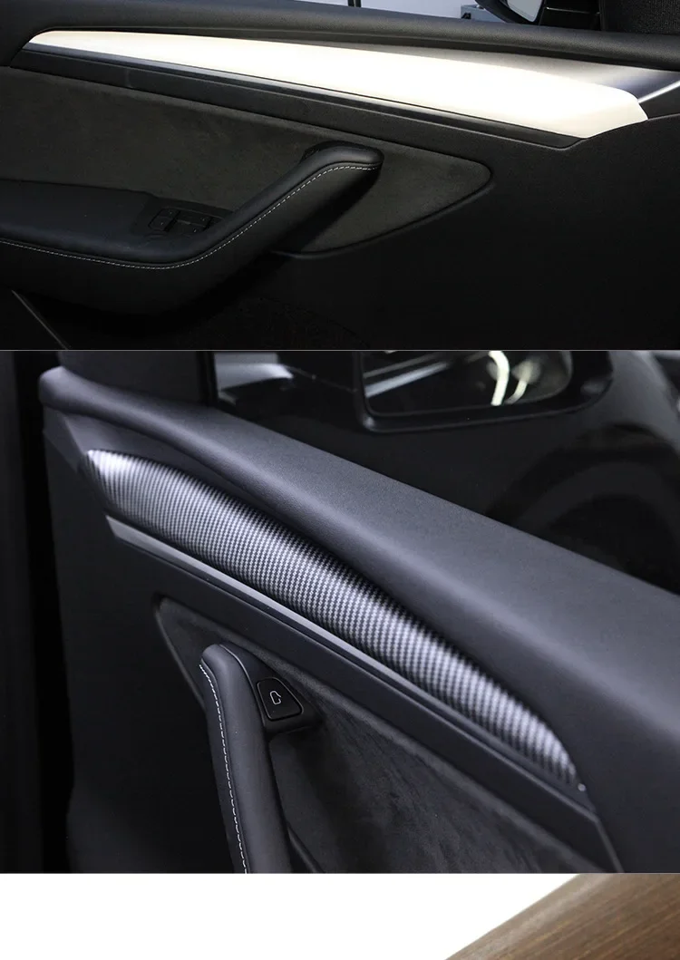 Наклейка на панель консоли Tesla Model 3 Y внутренняя отделка двери украшение из