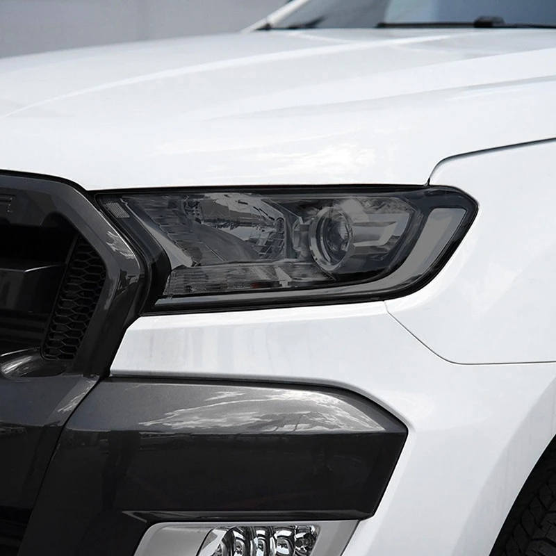 

Car Headlight Protective Film Restoration Transparent Black TPU Sticker For Ford Ranger Wildtrak Raptor 2015-Present Accessories
