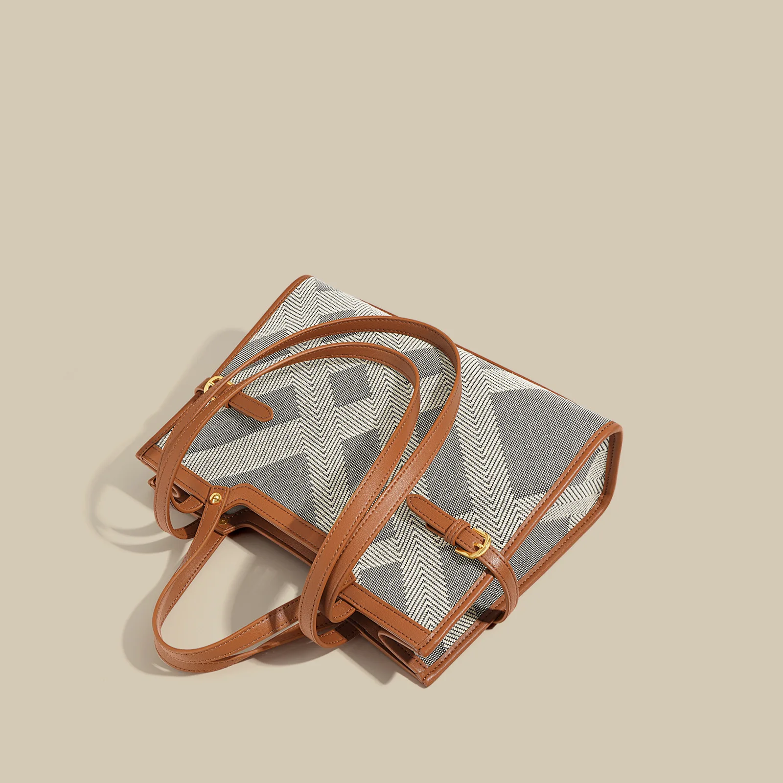 Large Capacity canvas genuine leather tote bag handbags for women 2022 designer luxury Hasp shoulder bags Fashionable hand bag