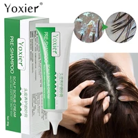 pre shampoo scalp scrub cream deep cleaning oil control dandruff relieve itching refreshing powerful repair nourish mild 80g