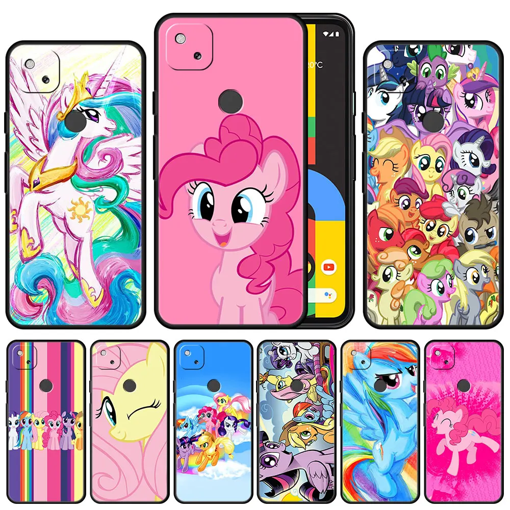 

Case Cover for Google Pixel 5a 4a 3 4 XL 5 6 Pro 4G 5G Matte Shockproof Protection Fashion Official Shell My Little Pony Cute