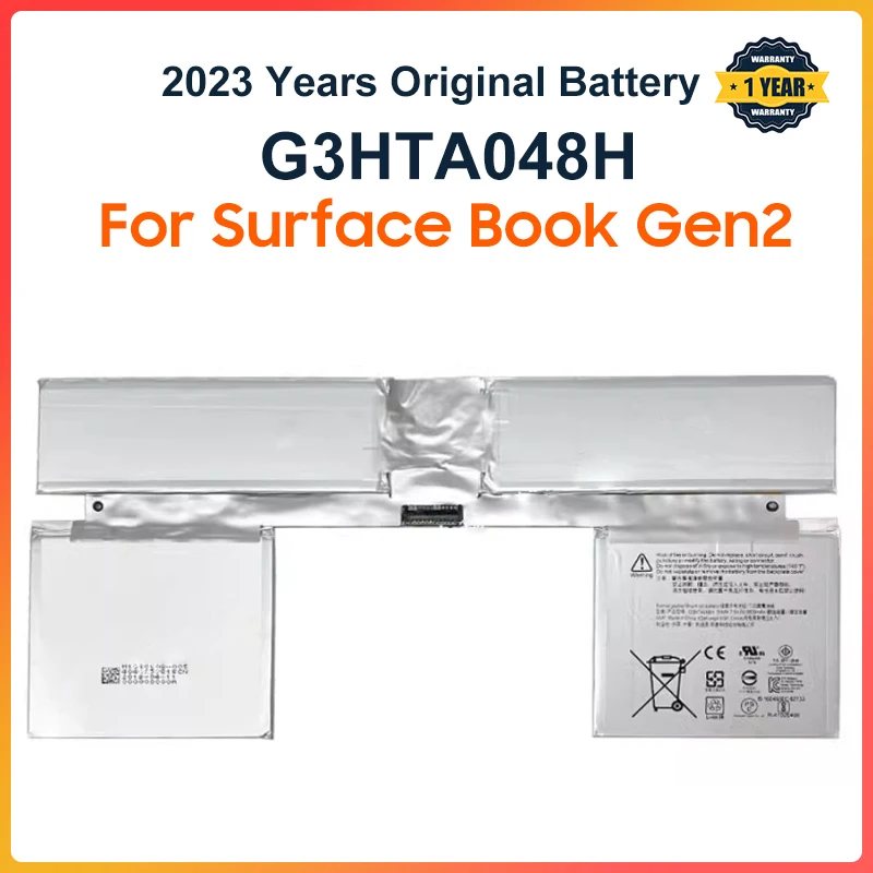

G3HTA048H Keyboard Battery For Microsoft Surface Book Gen2 13.5" inch 1832 1834 Keyboard base