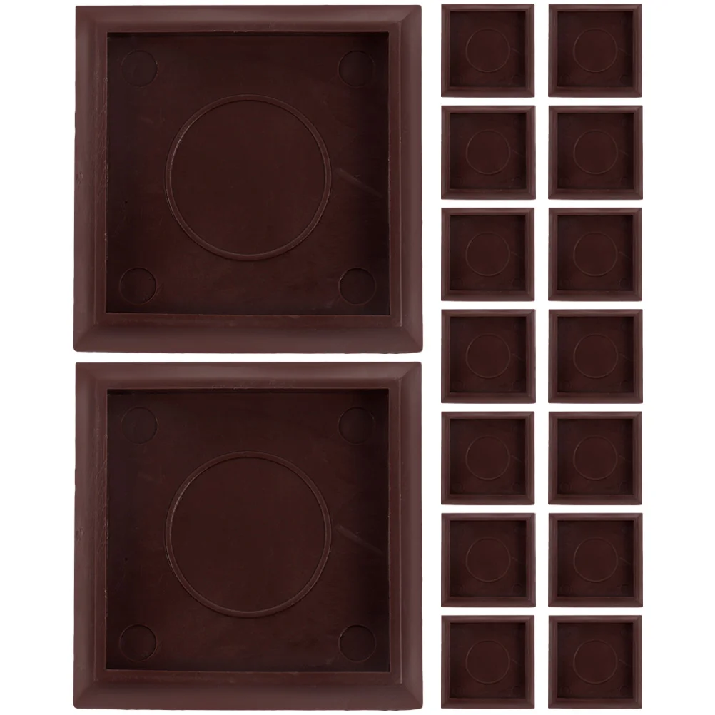 

16 Pcs Couches Carpet Fixed Casters Plastic Bed Stoppers Compact Furniture Coasters Household Chair Non-slip