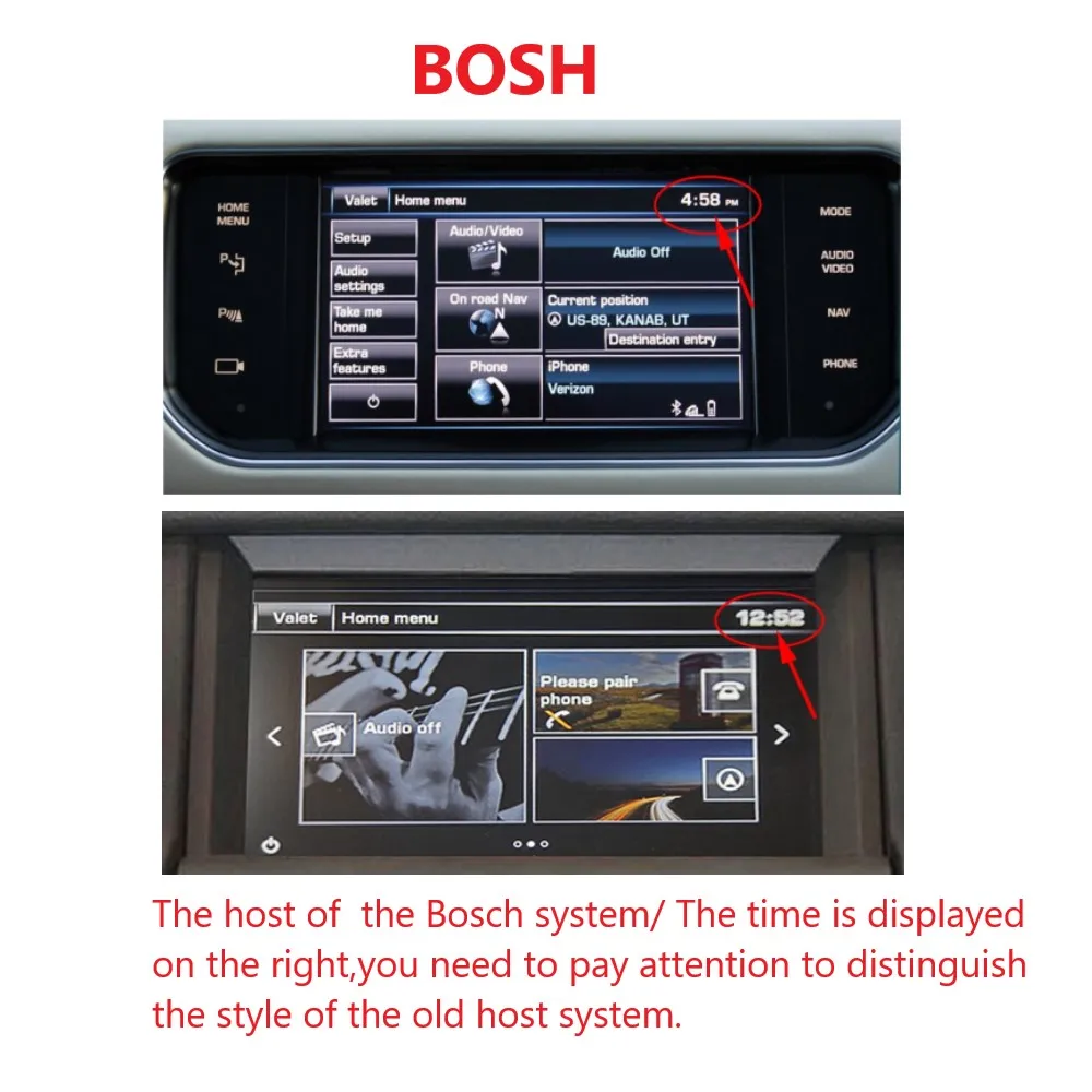 

Беспроводной Carplay Android Auto подходит для Land Rover Jaguar Bosch Discovery4 Evoque Freelander2 XE XF XJL