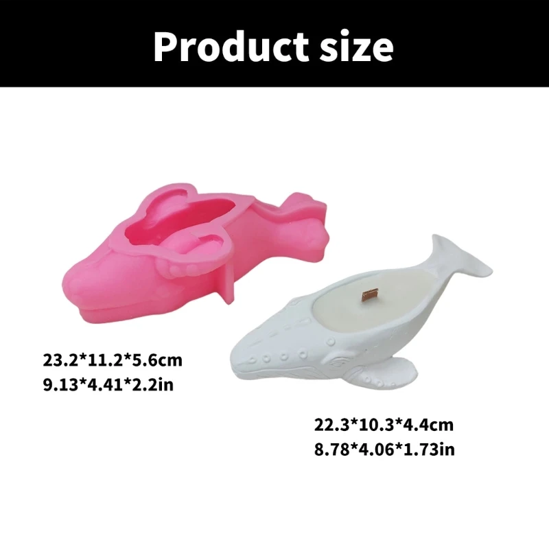 Формы для чашек свечей в форме кита формы подсвечников силиконовые основания 40