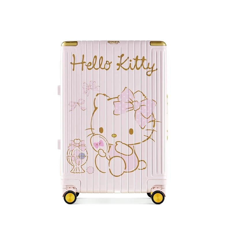 Hellokitty Suitcase Female Trolley Case Acrylic Powder Boarding Luggage Lightweight Convenient Sanrio Large Capacity Cartoon
