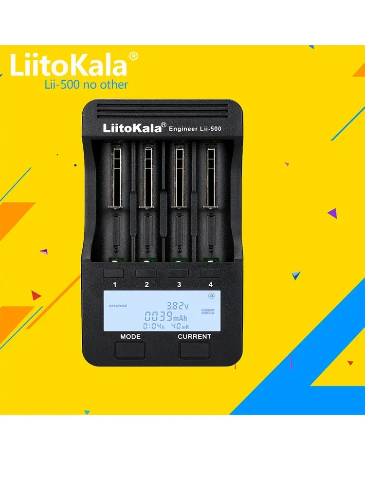 LiitoKala Lii-500 Lii-D4 Lii-M4 Lii-M4S Lii-C2 Lii-S6 Lii-S12 Lii-D4XL 3.7V 18650 18350 26650 NiMH lithium battery smart charger