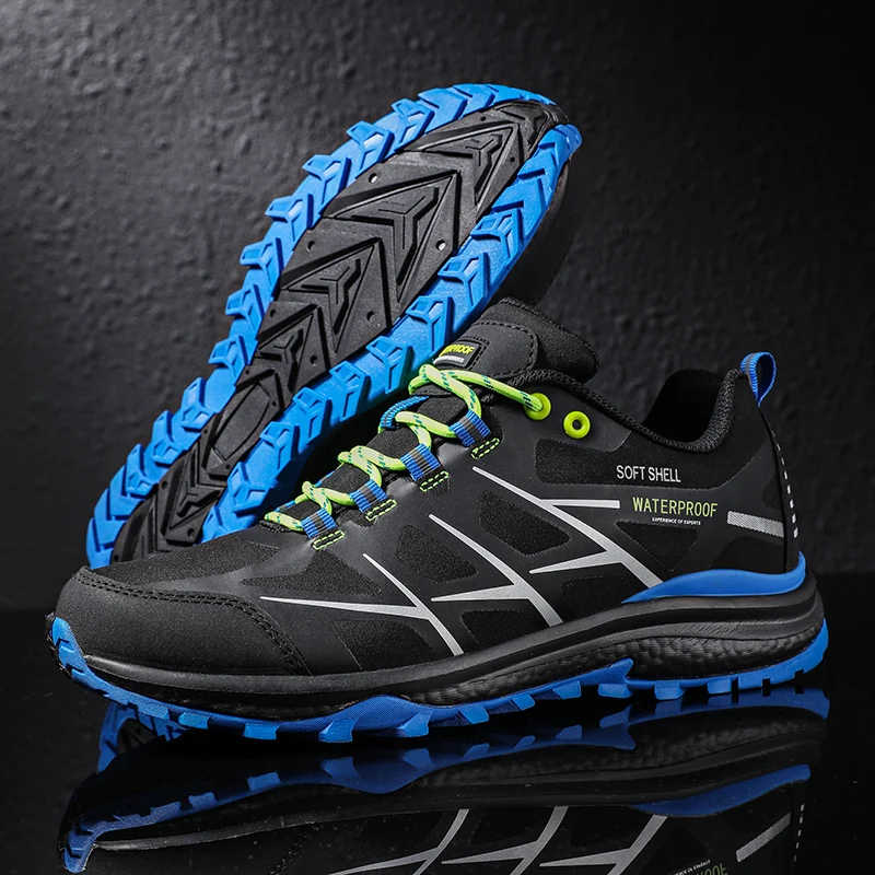 Men Hiking Shoes Waterproof Breathable Tactical Combat Hiking Boots Desert Training Sneakers Outdoor Anti-Slip Trekking Shoes