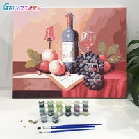 gatyztory%c2%a0painting by numbers still life diy handworks acrylic paint for home decor on canvas painting 40x50cm