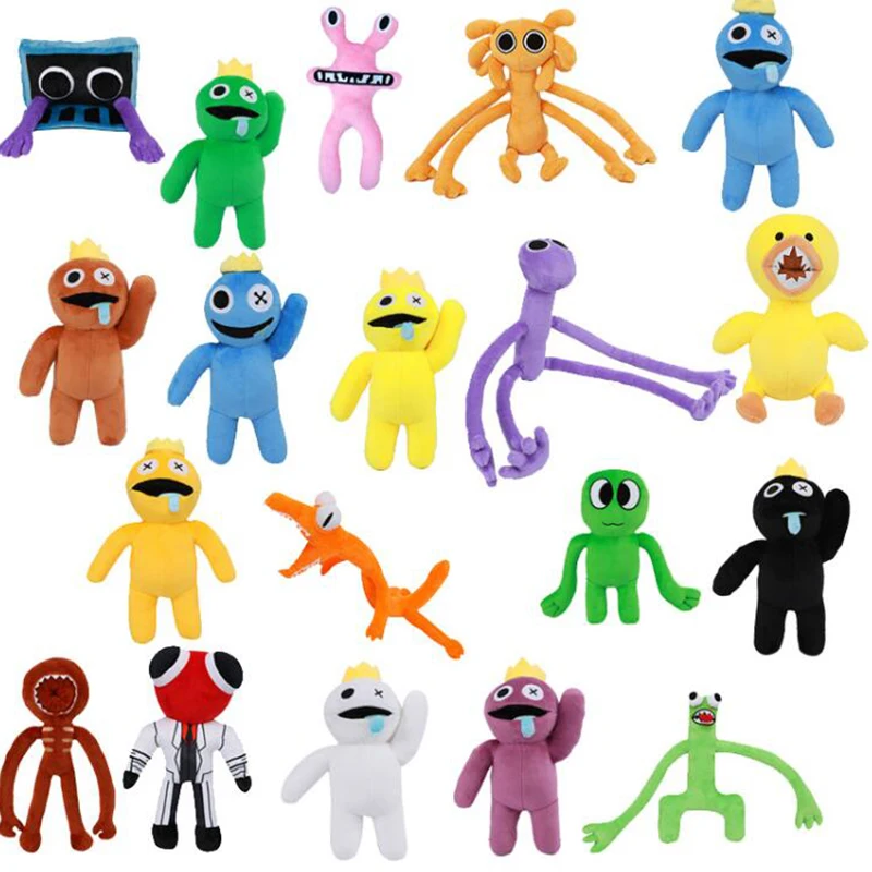 

30cm Rainbow Friends Plush Toy Cartoon Game Character Doll Kawaii Blue Monster Soft Stuffed Animal Toys for Kids Fans