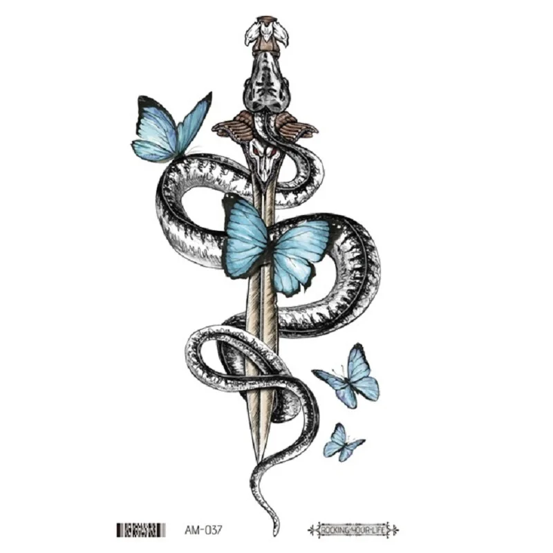 24 вида татуировок временные водонепроницаемые мужские и женские красочные Орлы