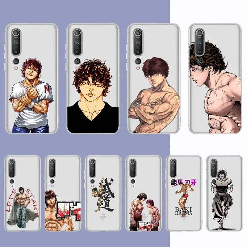 

baki hanma manga Phone Case For Redmi Note 5 7 8 9 10 A K20 pro max lite for Xiaomi 10pro 10T