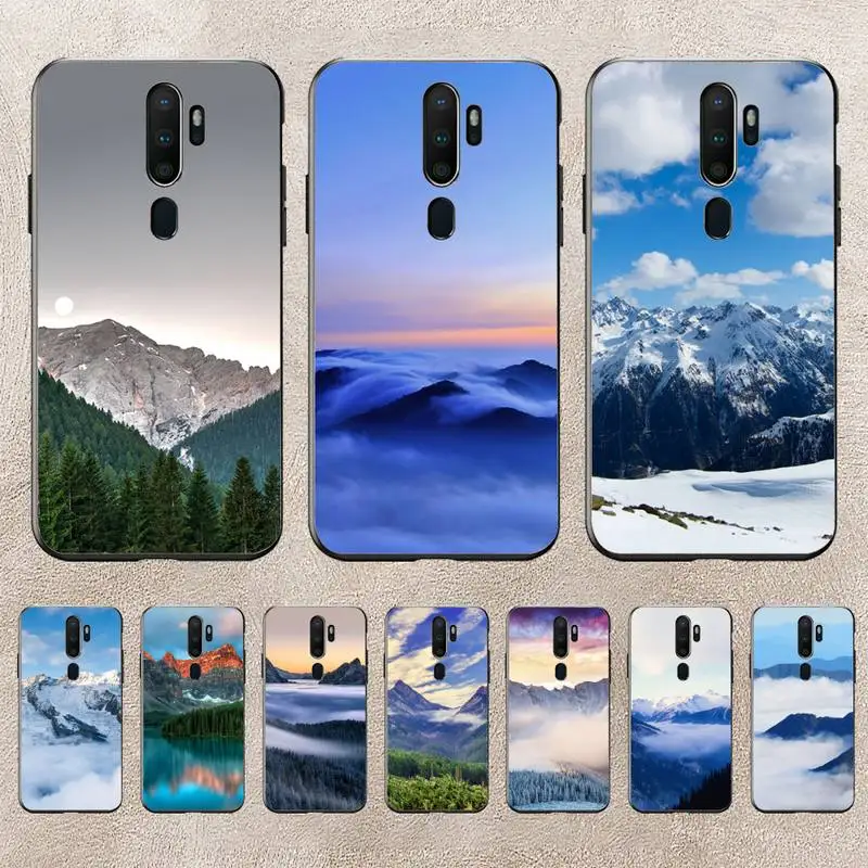 

Mountain Forest Cloud Clear Phone Case For Redmi 9A 8A 6A Note 9 8 10 11S 8T Pro K20 K30 K40 Pro PocoF3 Note11 5G Case