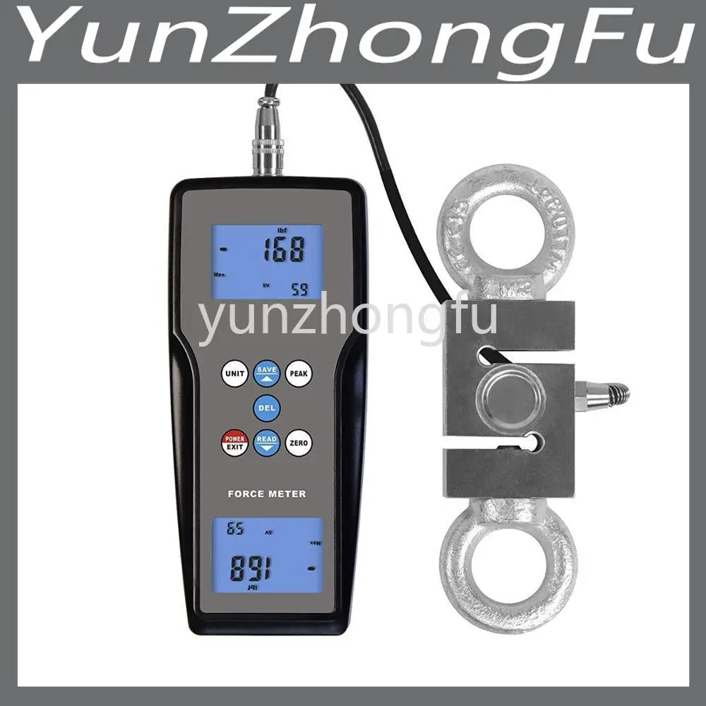 

Цифровой прибор для испытания на растяжение с внешним датчиком, максимальный диапазон силы 1000 kgf/9800N/2200, ЖК-дисплей, память данных