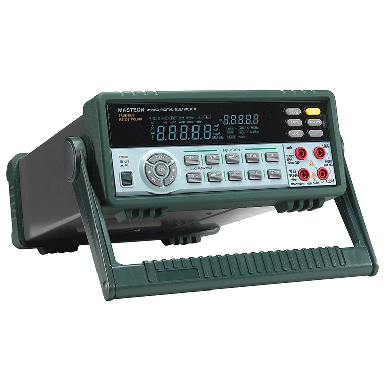 

MASTECH MS8050 53000 Counts VFD Display Autoranging Bench Top Multimeter High Accuracy True RMS RS232C
