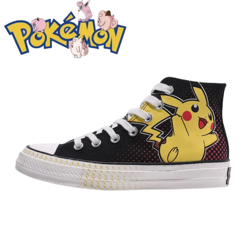 

Pokemon HUANQIU co-branded high-top canvas 2022 autumn and winter new cartoon anime trendy shoes