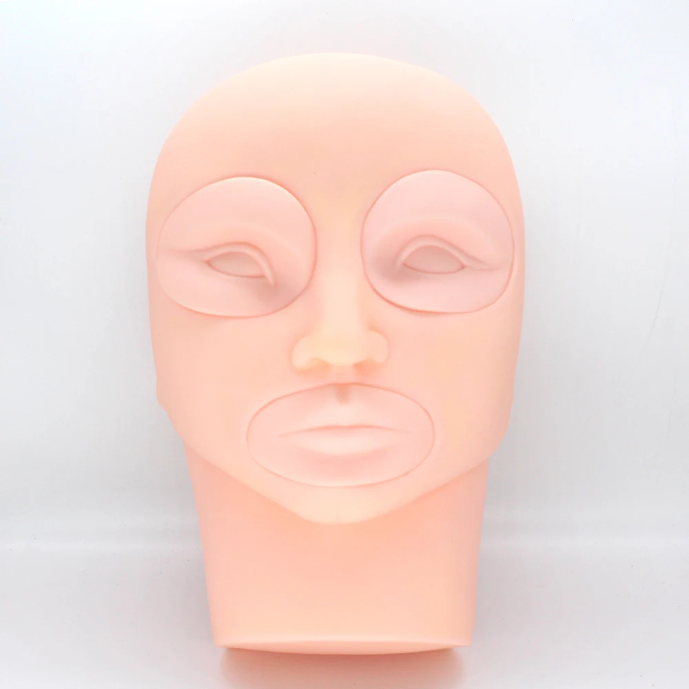

KZBOY Latex Practise Skin Face Lip Eyebrow Detachable Mannequin Head Training Accessories Permanent Makeup