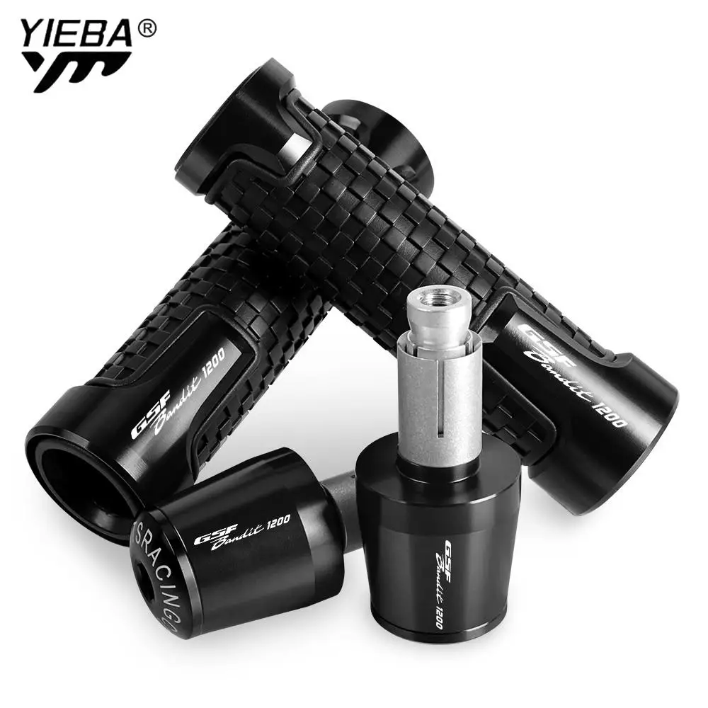 

7/8'' 22mm Motorcycle Handlebar Grips Ends Handle Bar Cap Grip End Plugs FOR SUZUKI GSF1200BANDIT GSF 1200 BANDIT 1996-2000 1999