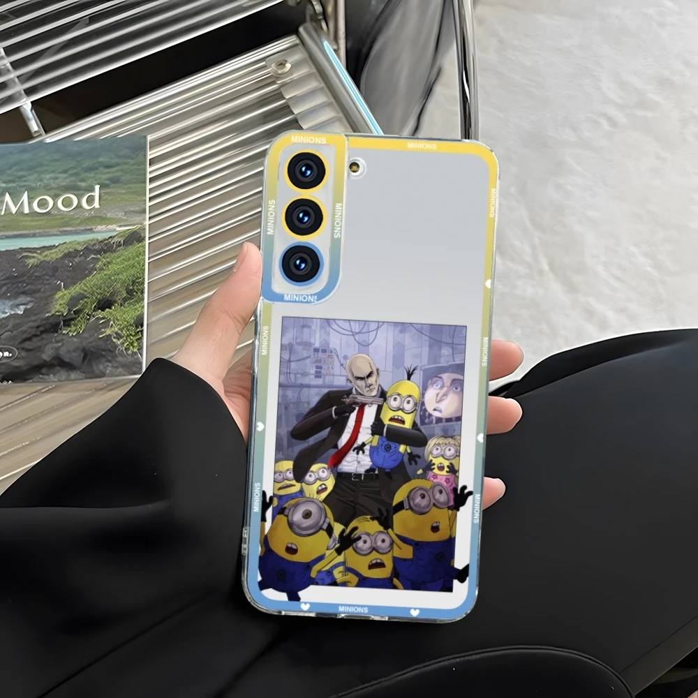 Прозрачный чехол для телефона MinionsES Samsung S23 S20 S21 S22 A11 A13 A22 A31 A32 A51 A52 Plus Ultra Angel Eyes Soft
