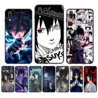 bandai naruto uchiha sasuke phone case for oppo reno realme c3 6pro cover for vivo y91c y17 y19 funda capa