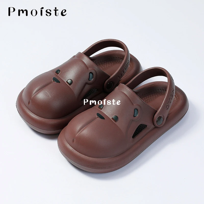 Women's Home Slippers  Cartoon Cute Thick Sole Shoes for Women Summer 2023 EVA Slipper Soft Non-slip Indoor Sandals Lightweight