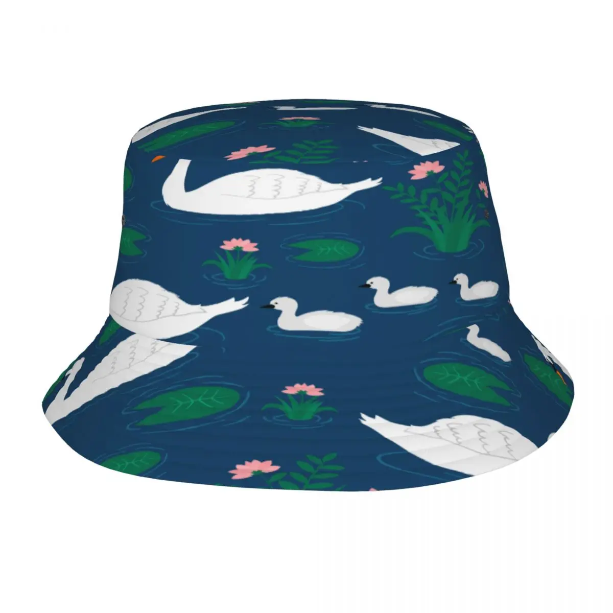 

Bucket Hat Unisex Bob Caps Hip Hop Gorros White Swan Little Babies Summer Panama Cap Beach Sun Fishing Hat