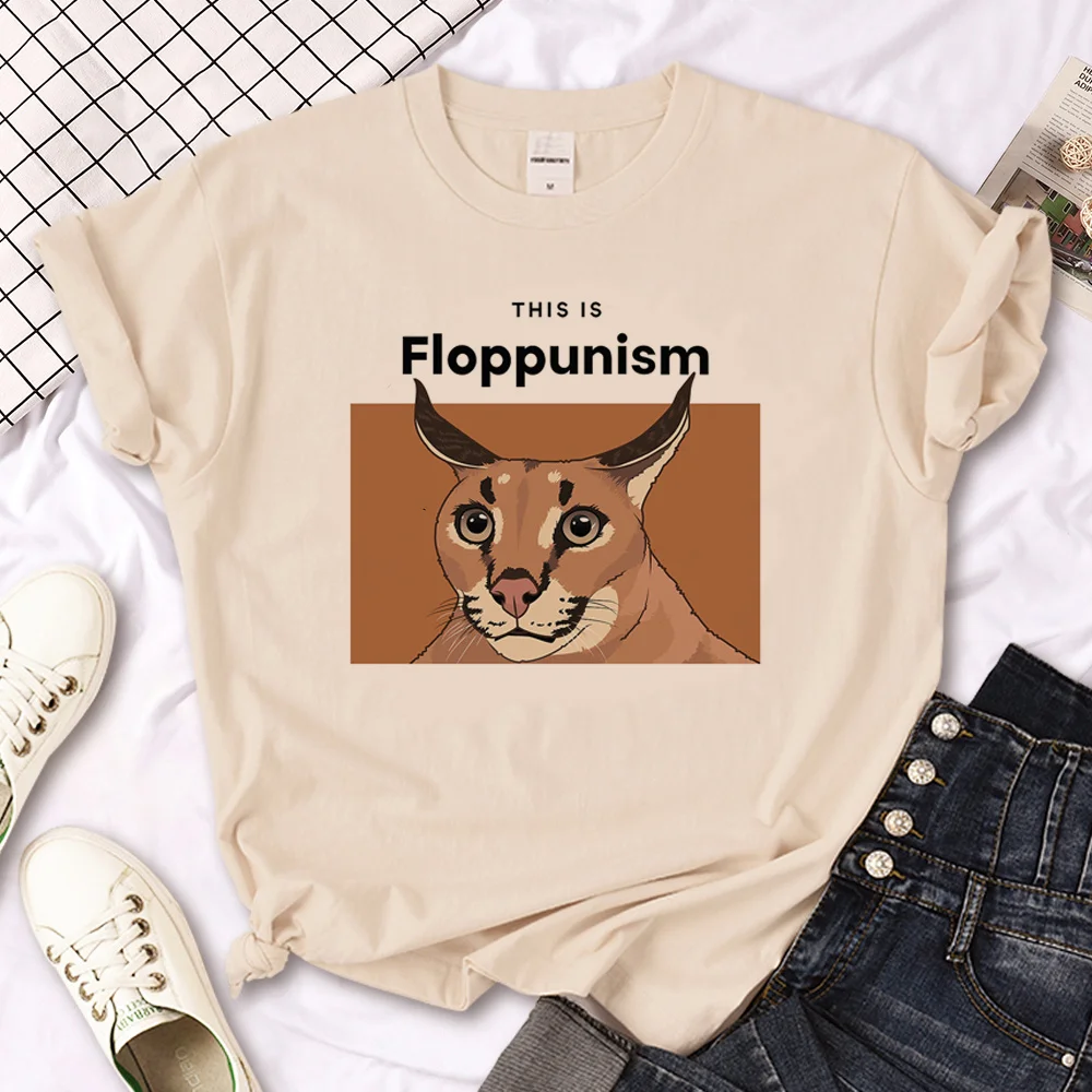

Футболка Floppa мужская с рисунком аниме, комикс, японская одежда для мальчиков
